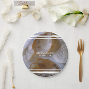 Beach Clams Wedding  Paper Plates