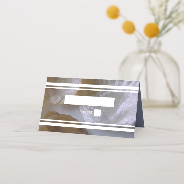 Beach Clams Wedding Place Card (Front)