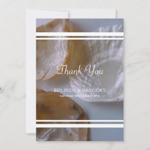 Beach Clams Wedding Thank You Card