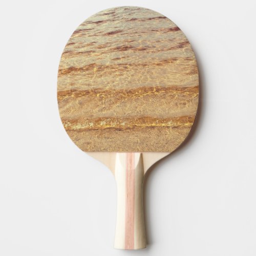 Beach Clear Sparkly Water Sandy Summer Gift Cool Ping Pong Paddle
