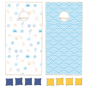 Beach Club Birthday Cornhole Set