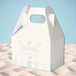 Beach Club Birthday Favor Boxes
