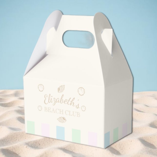 Beach Club Birthday Favor Boxes (Creator Uploaded)
