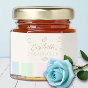 Beach Club Birthday Honey Jar Favors