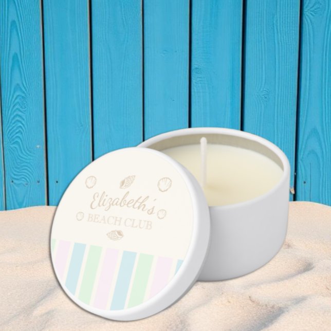 Beach Club Birthday Mini Candle Favors (Creator Uploaded)