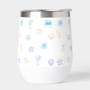 Beach Club Birthday Thermal Wine Tumbler