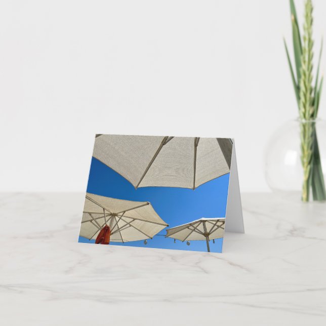 Beach Club Parasols  Card (Front)