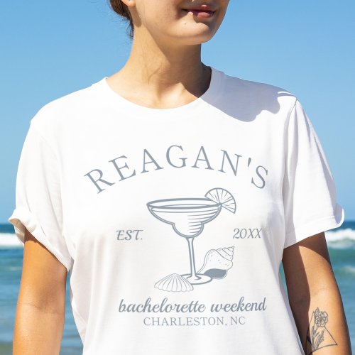 Beach Coastal Girls Weekend Bachelorette Party T_Shirt