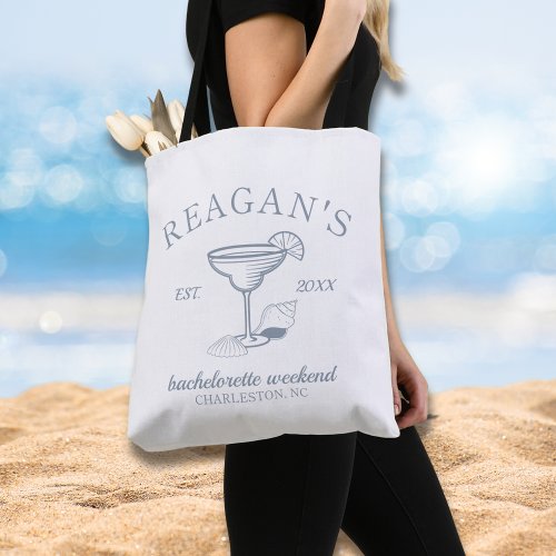 Beach Coastal Girls Weekend Bachelorette Party Tote Bag