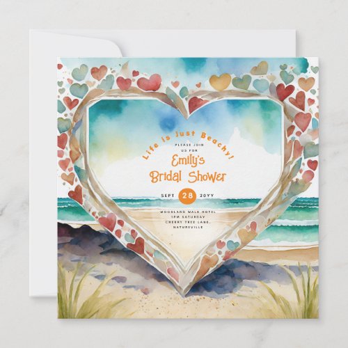 Beach Coastal Ocean BABYSHOWER BIRTHDAY WEDDING Invitation