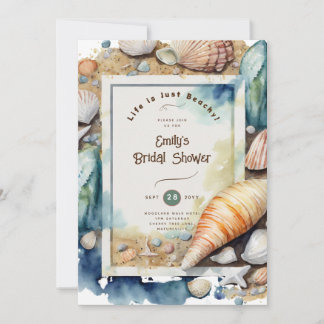 Beach Coastal Ocean BABYSHOWER BIRTHDAY WEDDING Invitation
