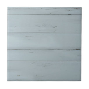 Beach Coastal Ocean Matching Dusty Blue Wood Ceramic Tile