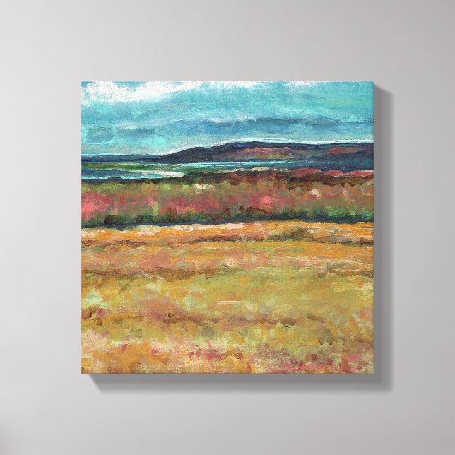 Beach Coastal Sand Dune Shoreline Art Canvas Print (Front)