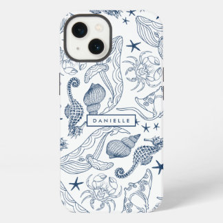 Beach Coastal Sea Creatures iPhone 13 Case