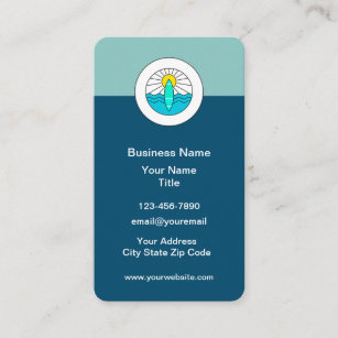 Beach Coastal Surf Theme Business Cards