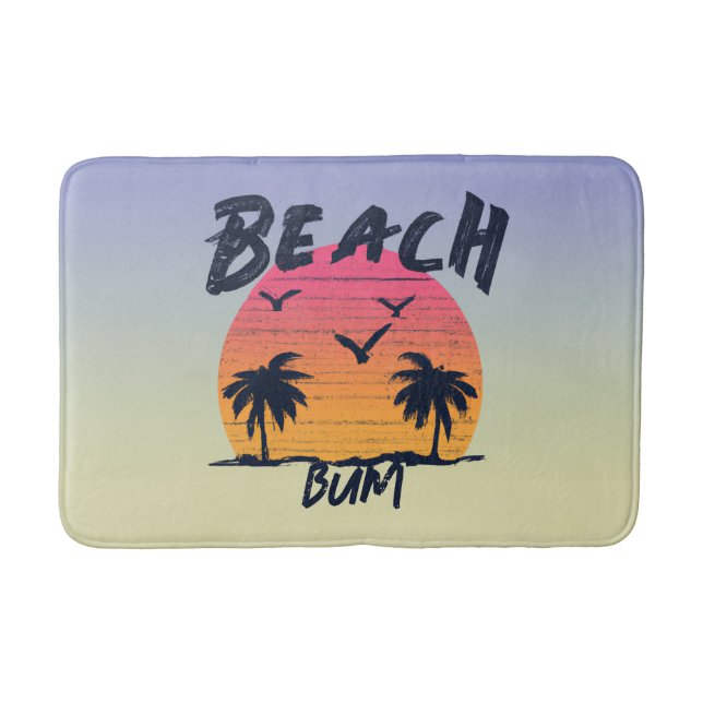 Beach/coastal/tropical/Hawaiian Bath Mat (Front)