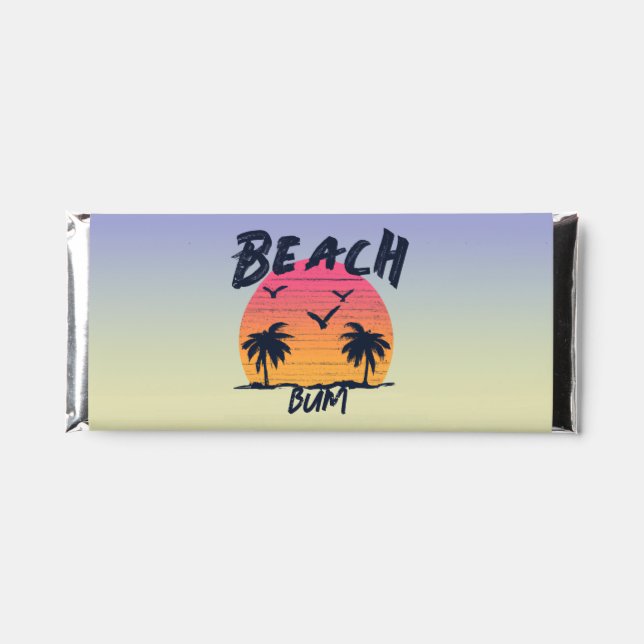 Beach/coastal/tropical/Hawaiian Hershey Bar Favors (Front)