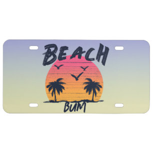 Beach/coastal/tropical/Hawaiian License Plate