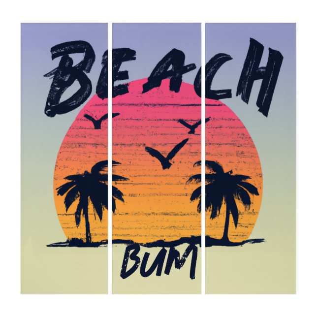 Beach/coastal/tropical/Hawaiian Triptych (Front)