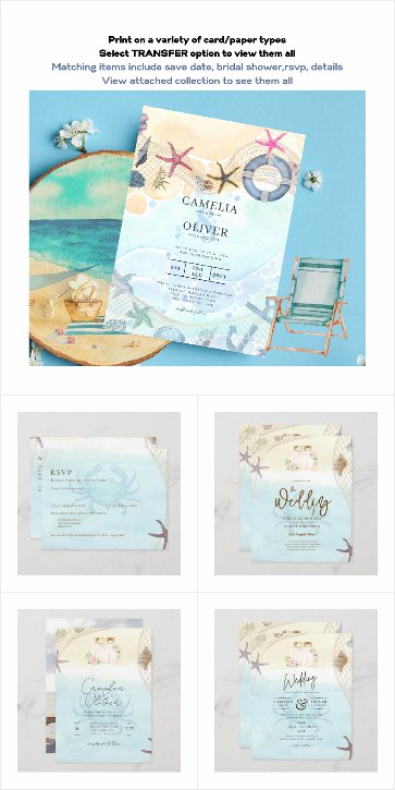 Beach Coastal Wedding Suite