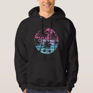 Beach Coconut Trees Hawaiian Vacation Summer  Hoodie
