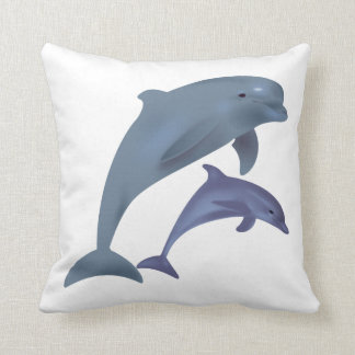 Beach Collection: Dolphin Throw Pillow
