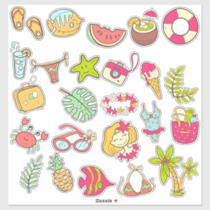 Beach Collection Pack Sticker