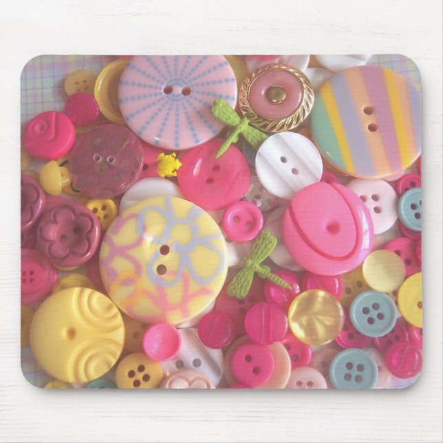 Beach Color Buttons Mouse Pad (Front)