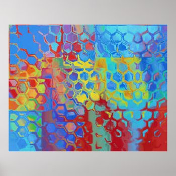 Beach Colors Abstract Poster by artinphotography at Zazzle