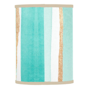 Beach Colors Aqua, Sand, Peach     Lamp Shade