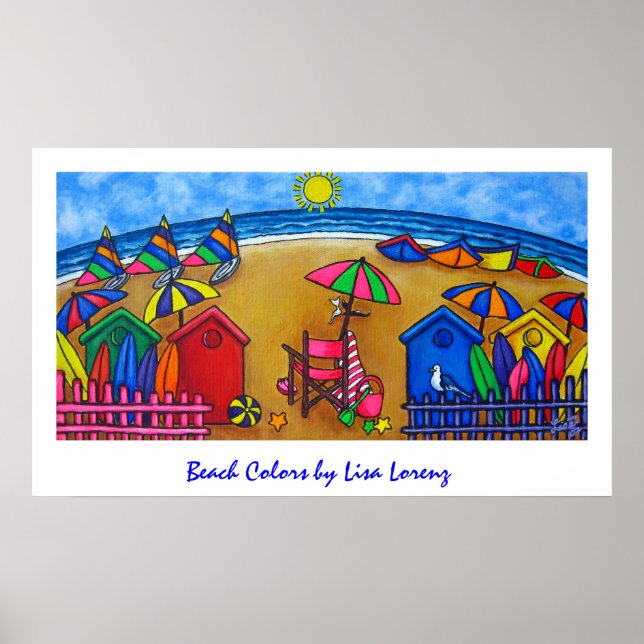 Beach Colors Painting Print (Front)