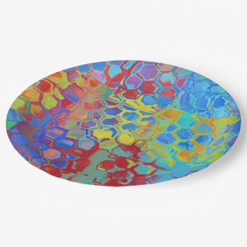Beach Colors Paper Plates by artinphotography at Zazzle