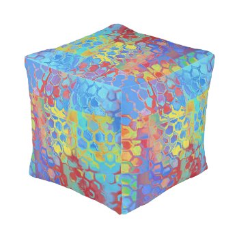 Beach Colors Pouf by artinphotography at Zazzle