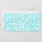 Beach Coral Reef Pattern Nautical White Blue (Front)