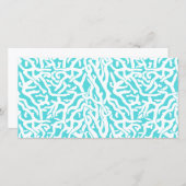 Beach Coral Reef Pattern Nautical White Blue (Front/Back)