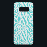 Beach Coral Reef Pattern Nautical White Blue Case-Mate Samsung Galaxy S8 Case<br><div class="desc">This pretty ocean / beach-inspired repeating nautical pattern looks like an intricately-woven coral reef in white on a beachy - blue background. The original, elegant coral reef design is made in a stencil look. The color of blue is reminiscent of bright, clear tropical seas. This simple, modern design is perfect...</div>