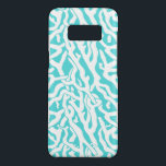 Beach Coral Reef Pattern Nautical White Blue Case-Mate Samsung Galaxy S8 Case<br><div class="desc">This pretty ocean / beach-inspired repeating nautical pattern looks like an intricately-woven coral reef in white on a beachy - blue background. The original, elegant coral reef design is made in a stencil look. The color of blue is reminiscent of bright, clear tropical seas. This simple, modern design is perfect...</div>