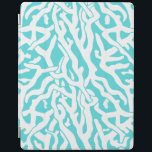Beach Coral Reef Pattern Nautical White Blue iPad Smart Cover<br><div class="desc">This pretty ocean / beach-inspired repeating nautical pattern looks like an intricately-woven coral reef in white on a beachy - blue background. The elegant coral reef pattern is made in a stencil look. The color of blue is reminiscent of bright, clear tropical seas. This simple, modern design is perfect for...</div>