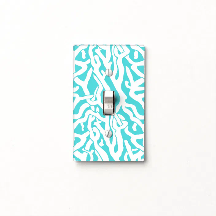 WHITE ORCHIDS FLOWERS & SEASHELL CORAL BEACH LIGHT SWITCH PLATE COVER 