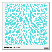 Beach Coral Reef Pattern Nautical White Blue
