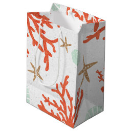 Beach Coral Reef Sea Shell &amp; Starfish Gift Bag