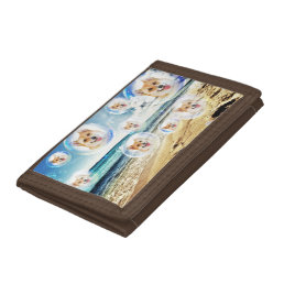 Beach Corgis Tri-fold Wallet