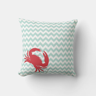 Beach Cottage Crabby Chic Accent Pillow