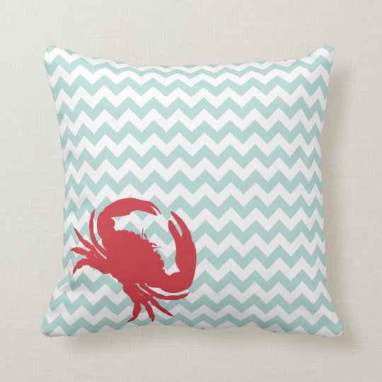 Beach Cottage Crabby Chic Accent Pillow Zazzle Com