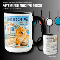 BEACH COTTAGE Shrimp Tacos Art Muse Chow Mug