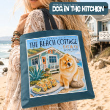 BEACH COTTAGE Shrimp Tacos Art Muse Chow  Mug