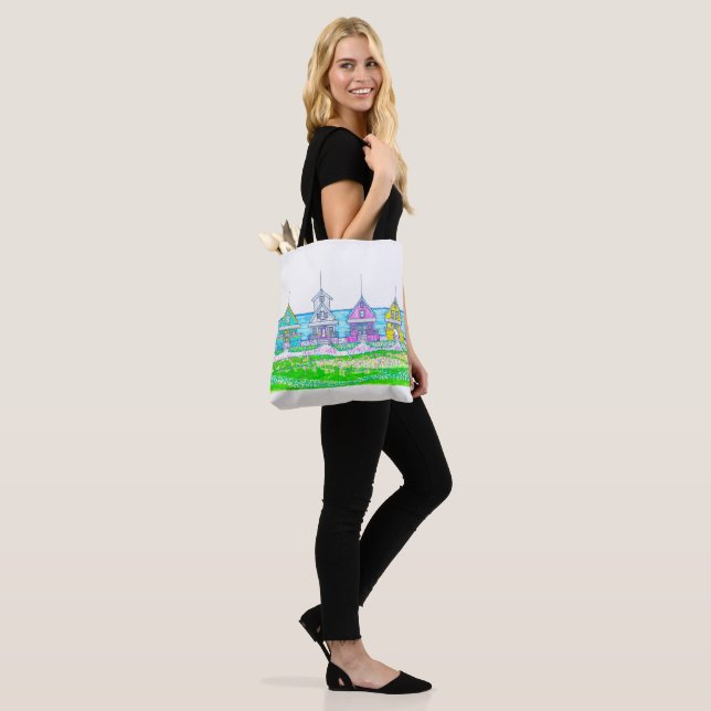 Beach Cottage Tote Bag (On Model)