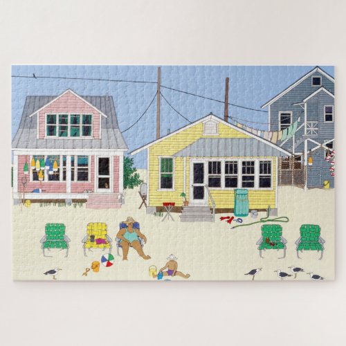 Beach Cottages Jigsaw Puzzle