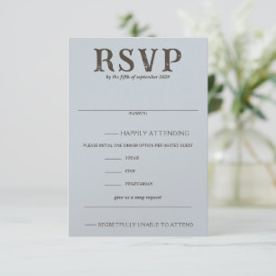 Beach Couple Food Choices and Song Request RSVP Card