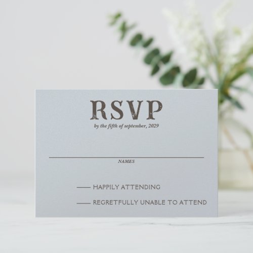 Beach Couple RSVP Card